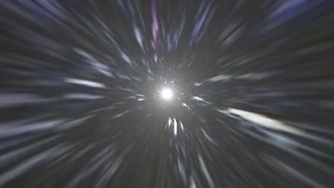 Hyperdrive jump through stars, light speed effect. Sci-fi hyperspace jump Stock Footage 273091441