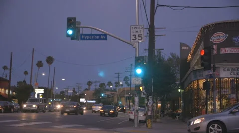Hyperion Avenue in Silverlake Stock Footage 64953400