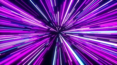 Hyperjump to another galaxy. The effect of jumping in space at the speed Stock Footage 259883095