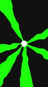 Hyperjump in Space. Gren Rays. High Speed Tunnel Background Stockillustratie