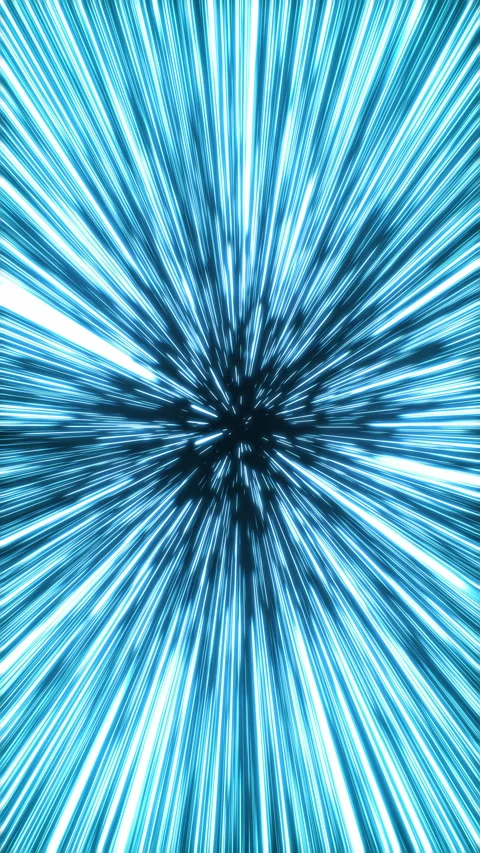 Hyperjump Space. Hyperspace Jump. Moving Through the Universe. Flying Among Stock-Footage 310259621