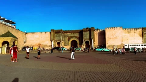 HYPERLAPES  yard lahdim meknes Morocco Stock Footage 154481197