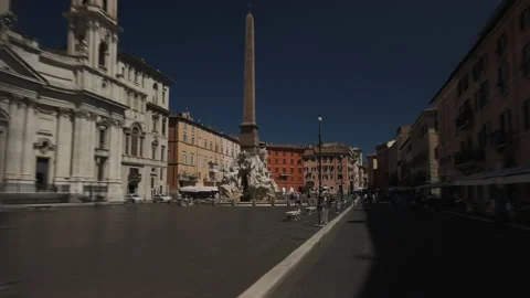 Hyperlaps 4K in italy. Rome famous monuments and place. Stock Footage 133533656