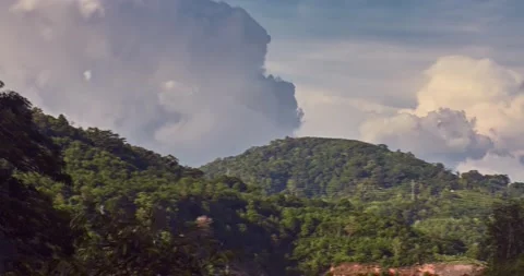 Hyperlaps cloudy sky near phuket hill Stock Footage 133236119