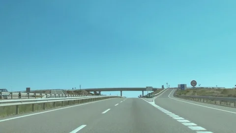 Hyperlaps of road Spain Stock Footage 81099476