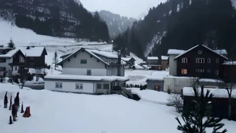 Hyperlaps on a snow day Stock Footage 227007110