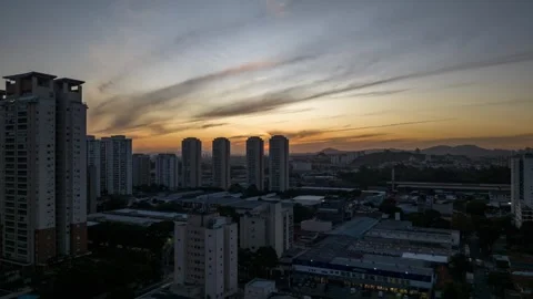 Hyperlapse 4k Sunset Video stock 246327284