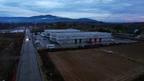 Hyperlapse Aerial Drive-Through Covid Test point view - Indicatore Arezzo  스톡 동영상 167542442