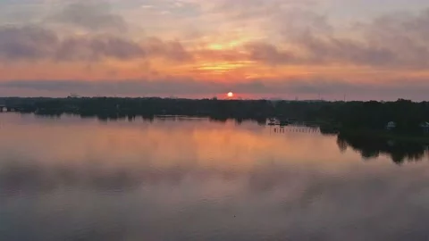 Hyperlapse of Aerial view from drone returning to starting point Stock Footage 137604207