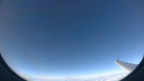 Hyperlapse from an airplane window Video stock 91347905
