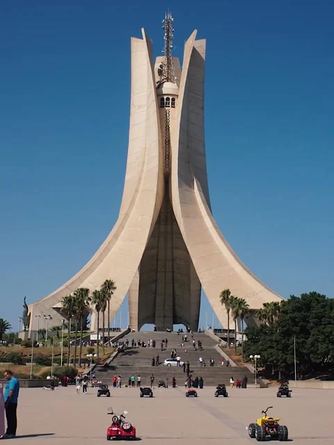 Hyperlapse of Algeria Historical Monument Stock Footage 162316959