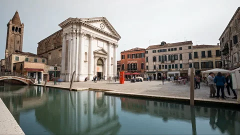 Hyperlapse of ancient square in Venice Italy Vidéo 328306481