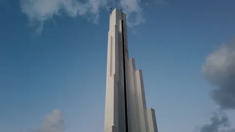 Hyperlapse of angular lighthouse in Punta de Hidalgo Video stock 122406022