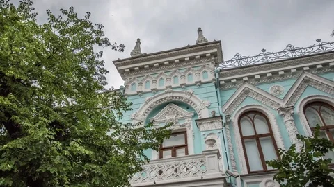 HyperLapse Architecture of Krasnodar landmarks. Central district Stock-Footage 84742913