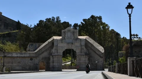 HyperLapse Augusta - Porta Spagnola 스톡 동영상 88369176