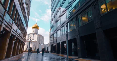 Hyperlapse of the authentic church Stockbeeldmateriaal 248001719