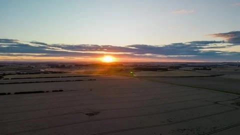 Hyperlapse Barmston sunset Stock Footage 247490528