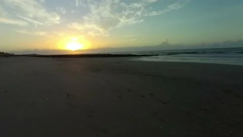 Hyperlapse of Beach at sunrise Video stock 156866984