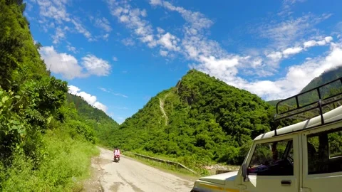 Hyperlapse of the beautiful sky and mountains Stock Footage 220414691