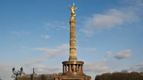 Hyperlapse of Berlin triumphal column Stock Footage 89030431