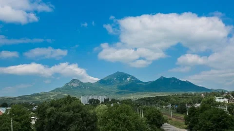Hyperlapse Beshtau mountain Stock Footage 59915823