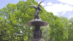 Bethesda Fountain, Central Park Hyperlap, Stock Video