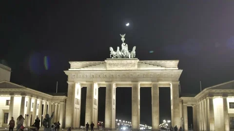 Hyperlapse Brandenburg Gate, Berlin Stock Footage 149304734