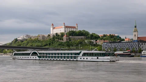 Hyperlapse of Bratislava old town Stock Footage 146514303