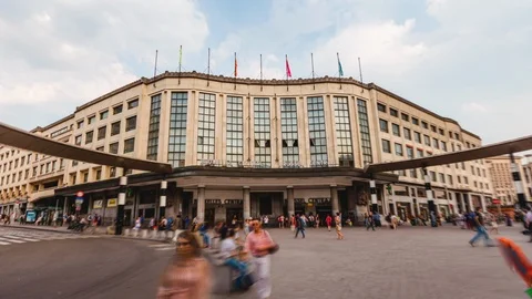 Hyperlapse Brussels Central Station Stock Footage 127118024
