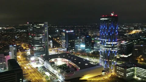 Hyperlapse in Bucharest with skyscrapers 4k Vídeo Stock 145099710