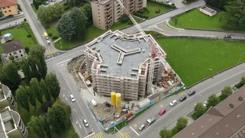 Hyperlapse building site Video stock 158024988