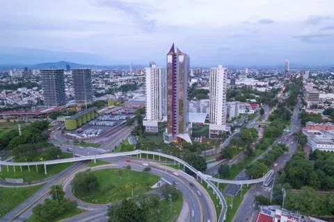 Hyperlapse of a busy city freeway Stock Footage 208826444