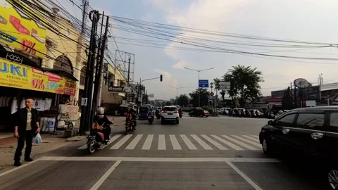 HYPERLAPSE Busy Traffic of Jakarta, Traffic Jam, Hectic Day 스톡 동영상 129486467