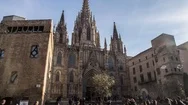 Hyperlapse Cathedral Barcelona 4K Time-Lapse Stock Footage
