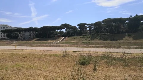 Hyperlapse of the Circus Maximus Stock Footage 136113354