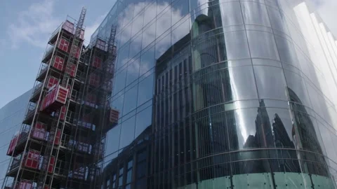 Hyperlapse of City Skyscraper Stock Footage 159217832