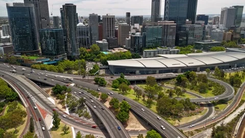 Hyperlapse City Traffic (5 seconds) Stock Footage 261005575