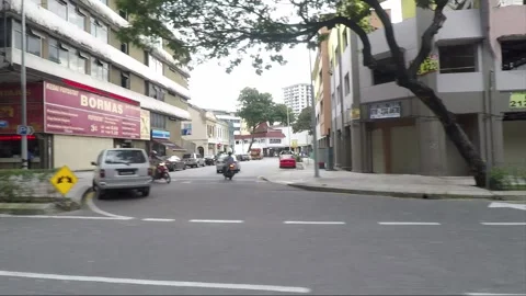 Hyperlapse, City view, side vehicle shot, streets of Kuala Lumpur, Malaysia 库存影片 222412678