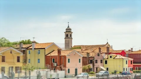 Hyperlapse of the city on the water Video stock 220685059