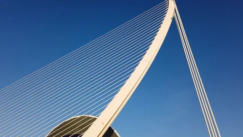 Hyperlapse Ciutat de les Arts i les Ciencies City of Arts and Science Valencia Video stock 112084974