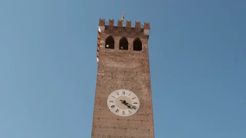 Hyperlapse of the civic tower Stock Footage 89931152