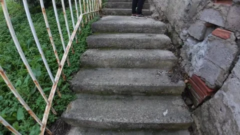 Hyperlapse. Climbing the stairs. 2024 Stock Footage 274132784