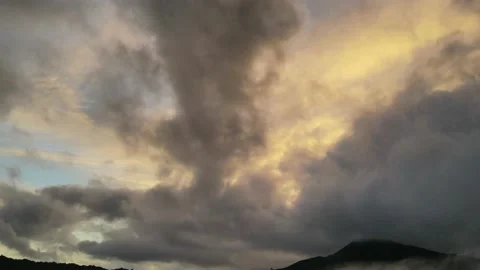 Hyperlapse clouds moving fast Stock Footage 146547050