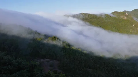 Hyperlapse clouds over mountains in Anaga, Tenerife Stock Footage 155587893