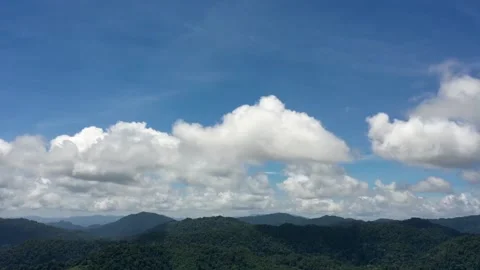 Hyperlapse of clouds over wilderness landscape Stock Footage 132859689