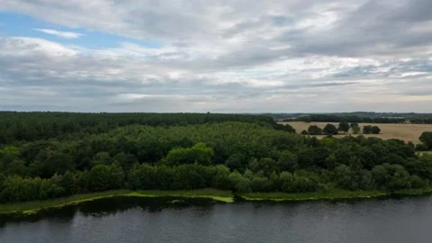 Hyperlapse of Cold Hiendley Reservoir Stock Footage 246979704