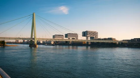 Hyperlapse Cologne Bridge Video stock 106628845