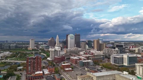 Hyperlapse of Columbus Ohio Stock Footage 252682688