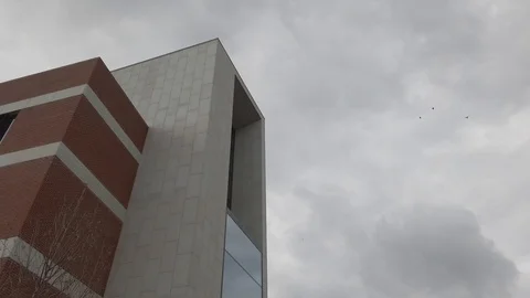 Hyperlapse of DLR Lexicon Library, Dun Laoghaire Dublin Ireland Stock Footage 116813787