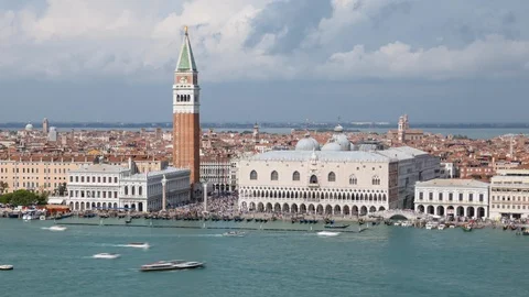 Hyperlapse of Doge's Palace, Venice Stock Footage 118084304